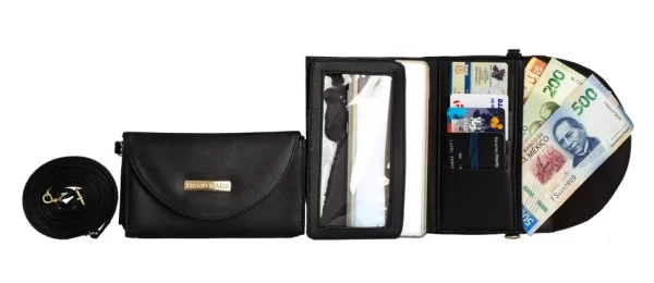 Cartera Porta Celular / Bandolera Mujer - Negro