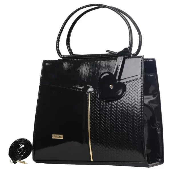bolso negro charol