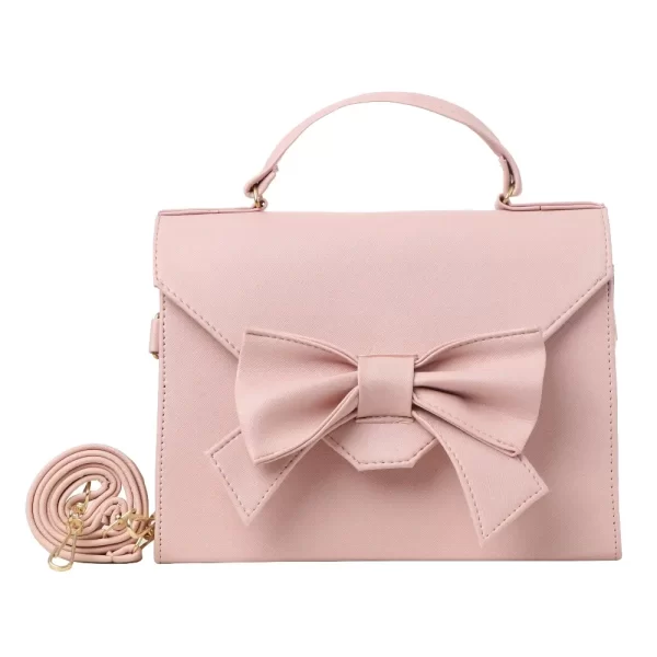 bolso de moño rosa